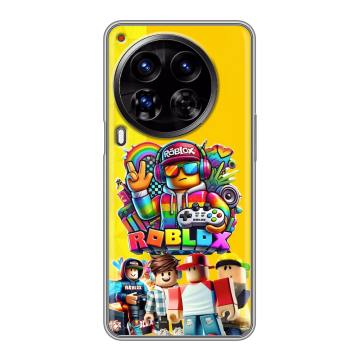 Силиконовый чехол на Tecno Camon 30 Premier 5G с принтом Roblox Роблокс Силиконовый чехол на Tecno Camon 30 Premier 5G с принтом Roblox Роблокс