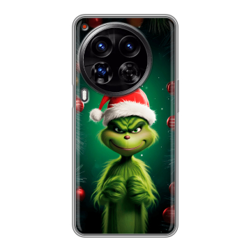 Силиконовый чехол на Tecno Camon 30 Premier 5G с принтом Гринч Новый год Рождество Силиконовый чехол на Tecno Camon 30 Premier 5G с принтом Гринч Новый год Рождество