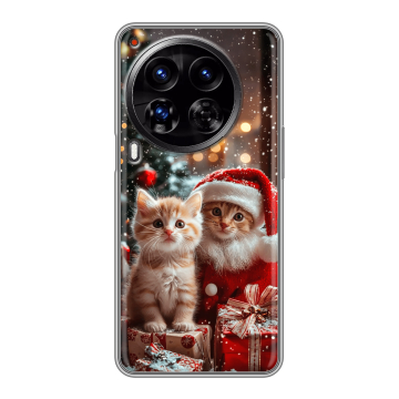 Силиконовый чехол на Tecno Camon 30 Premier 5G с принтом Новый год Силиконовый чехол на Tecno Camon 30 Premier 5G с принтом Новый год