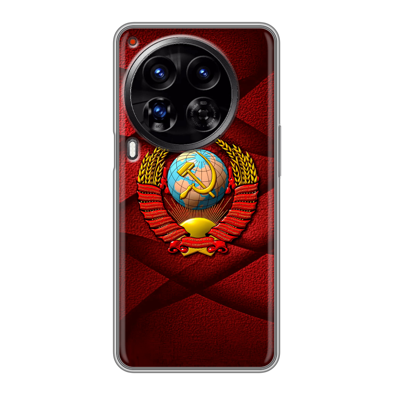 Силиконовый чехол на Tecno Camon 30 Premier 5G с принтом Герб СССР Силиконовый чехол на Tecno Camon 30 Premier 5G с принтом Герб СССР