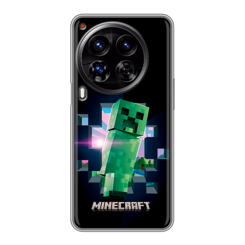 Силиконовый чехол на Tecno Camon 30 Premier 5G с принтом Майнкрафт Minecraft Силиконовый чехол на Tecno Camon 30 Premier 5G с принтом Майнкрафт Minecraft