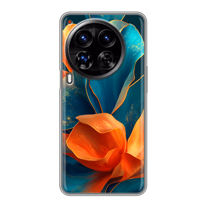 Силиконовый чехол на Tecno Camon 30 Premier 5G с принтом Цветы Силиконовый чехол на Tecno Camon 30 Premier 5G с принтом Цветы