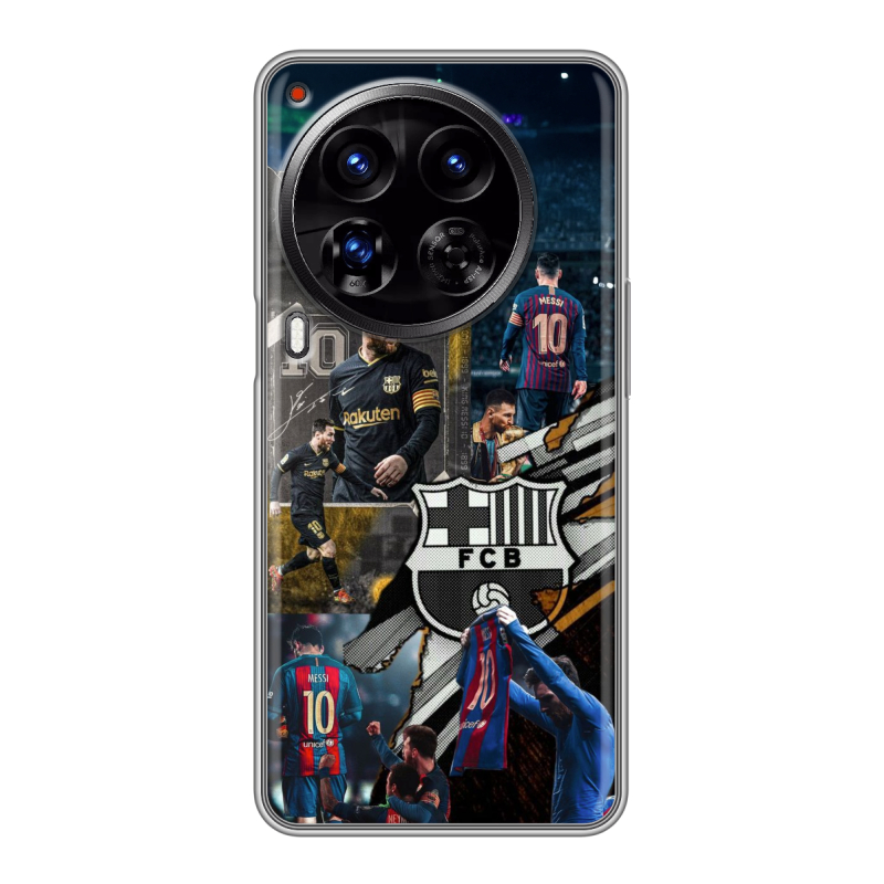 Силиконовый чехол на Tecno Camon 30 Premier 5G с принтом Messi Barcelona Силиконовый чехол на Tecno Camon 30 Premier 5G с принтом Messi Barcelona
