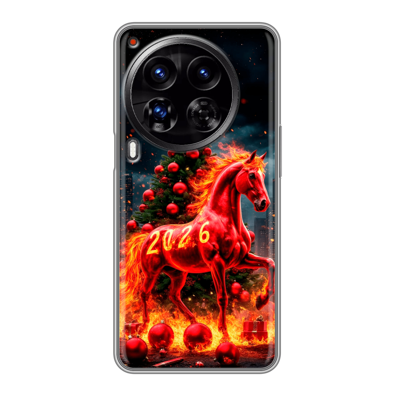 Силиконовый чехол на Tecno Camon 30 Premier 5G с принтом Новый год Силиконовый чехол на Tecno Camon 30 Premier 5G с принтом Новый год