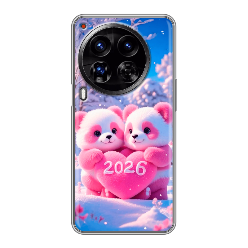 Силиконовый чехол на Tecno Camon 30 Premier 5G с принтом Новый год Силиконовый чехол на Tecno Camon 30 Premier 5G с принтом Новый год