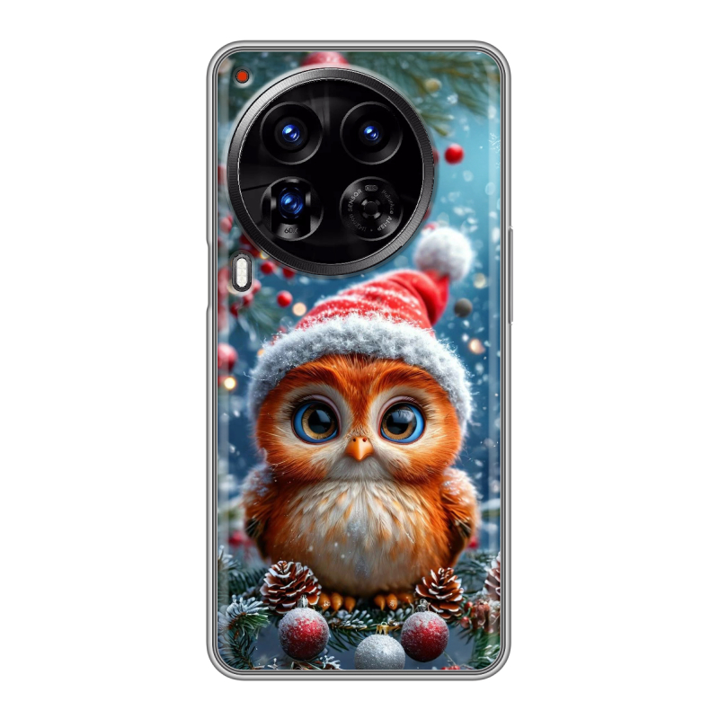 Силиконовый чехол на Tecno Camon 30 Premier 5G с принтом Новый год Силиконовый чехол на Tecno Camon 30 Premier 5G с принтом Новый год