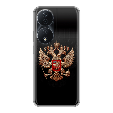 Силиконовый чехол на Honor 90 Smart с принтом Герб России Силиконовый чехол на Honor 90 Smart с принтом Герб России