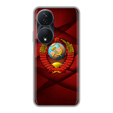 Силиконовый чехол на Honor 90 Smart с принтом Герб СССР Силиконовый чехол на Honor 90 Smart с принтом Герб СССР