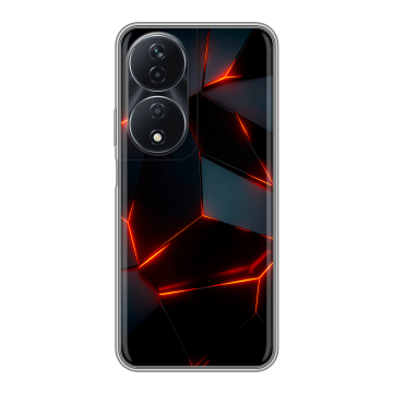 Силиконовый чехол на Honor 90 Smart с принтом Яркие абстракции Силиконовый чехол на Honor 90 Smart с принтом Яркие абстракции