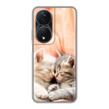 Силиконовый чехол на Honor 90 Smart с принтом Котята