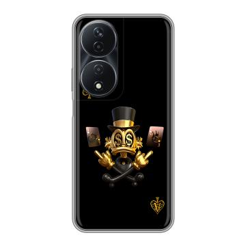 Силиконовый чехол на Honor 90 Smart с принтом Золотой скрудж макдак Силиконовый чехол на Honor 90 Smart с принтом Золотой скрудж макдак