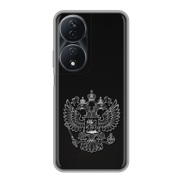 Силиконовый чехол на Honor 90 Smart с принтом Герб России Силиконовый чехол на Honor 90 Smart с принтом Герб России