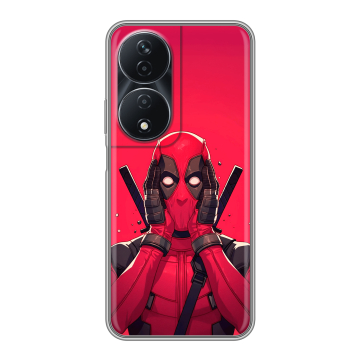 Силиконовый чехол на Honor 90 Smart с принтом Дедпул Deadpool