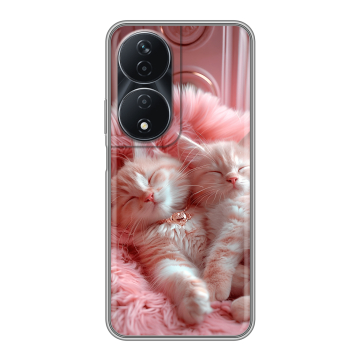 Силиконовый чехол на Honor 90 Smart с принтом котята котики