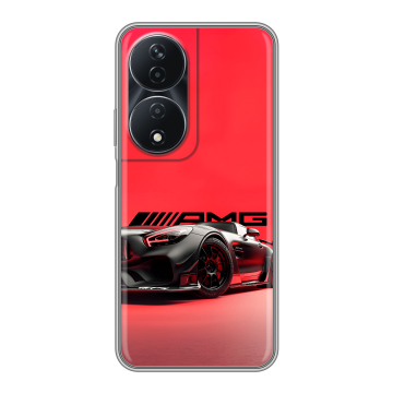Силиконовый чехол на Honor 90 Smart с принтом Мерседес Mercedes AMG Силиконовый чехол на Honor 90 Smart с принтом Мерседес Mercedes AMG