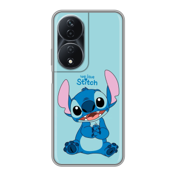 Силиконовый чехол на Honor 90 Smart с принтом Лило и Стич Силиконовый чехол на Honor 90 Smart с принтом Лило и Стич