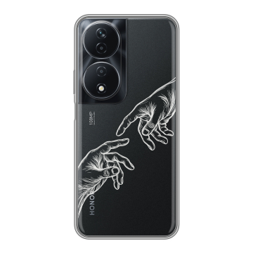 Силиконовый чехол на Honor 90 Smart с принтом Сотворение мира Силиконовый чехол на Honor 90 Smart с принтом Сотворение мира