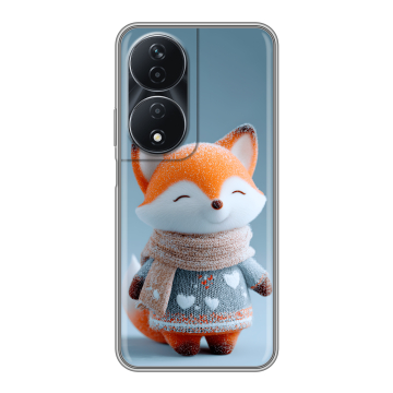 Силиконовый чехол на Honor 90 Smart с принтом Лиса Силиконовый чехол на Honor 90 Smart с принтом Лиса