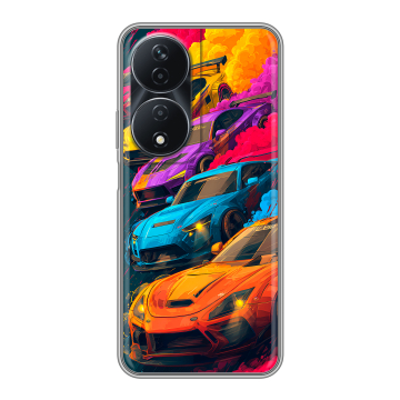 Силиконовый чехол на Honor 90 Smart с принтом Тачки Силиконовый чехол на Honor 90 Smart с принтом Тачки