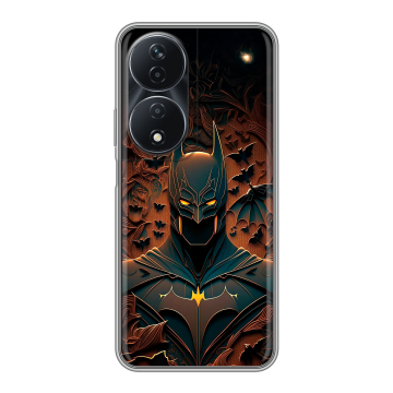 Силиконовый чехол на Honor 90 Smart с принтом Batman Бэтмен