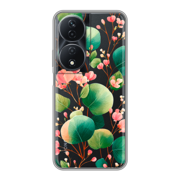 Силиконовый чехол на Honor 90 Smart с принтом женский
