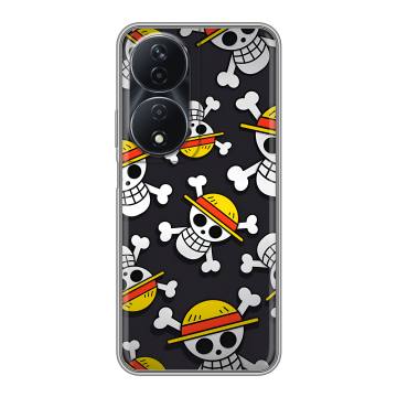 Силиконовый чехол на Honor 90 Smart с принтом One Piece Ван Пис