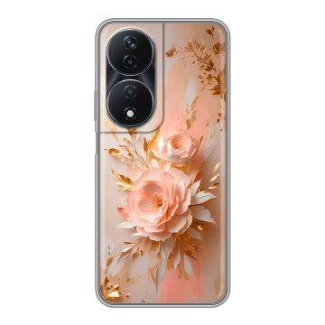 Силиконовый чехол на Honor 90 Smart с принтом женский