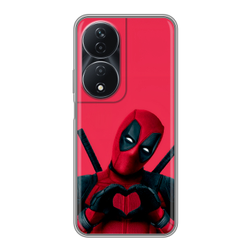 Силиконовый чехол на Honor 90 Smart с принтом Дедпул Deadpool