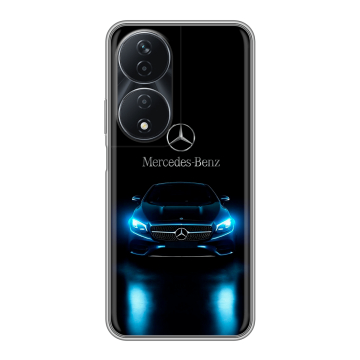 Силиконовый чехол на Honor 90 Smart с принтом Mercedes Мерседес Силиконовый чехол на Honor 90 Smart с принтом Mercedes Мерседес