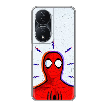 Силиконовый чехол на Honor 90 Smart с принтом Spiderman Человек паук