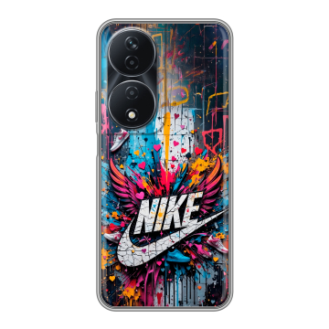 Силиконовый чехол на Honor 90 Smart с принтом Nike Найк