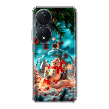 Силиконовый чехол на Honor 90 Smart с принтом Новый год Силиконовый чехол на Honor 90 Smart с принтом Новый год