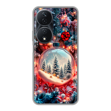 Силиконовый чехол на Honor 90 Smart с принтом Новый год Силиконовый чехол на Honor 90 Smart с принтом Новый год