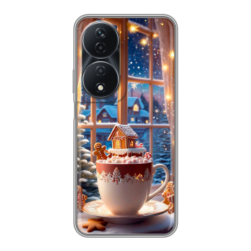 Силиконовый чехол на Honor 90 Smart с принтом Новый год Силиконовый чехол на Honor 90 Smart с принтом Новый год
