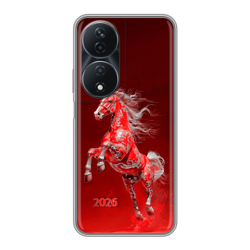 Силиконовый чехол на Honor 90 Smart с принтом Новый год Силиконовый чехол на Honor 90 Smart с принтом Новый год