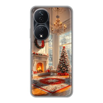 Силиконовый чехол на Honor 90 Smart с принтом Новый год Силиконовый чехол на Honor 90 Smart с принтом Новый год