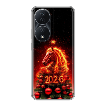 Силиконовый чехол на Honor 90 Smart с принтом Новый год Силиконовый чехол на Honor 90 Smart с принтом Новый год