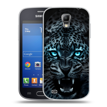Пластиковый чехол на Samsung Galaxy S4 Active с принтом Темный леопард Пластиковый чехол на Samsung Galaxy S4 Active с принтом Темный леопард