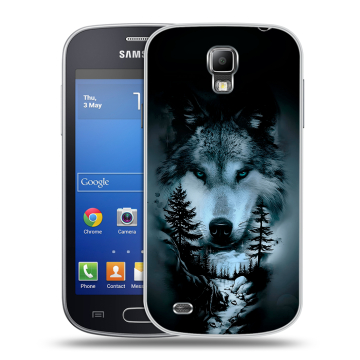 Пластиковый чехол на Samsung Galaxy S4 Active с принтом Лесной волк