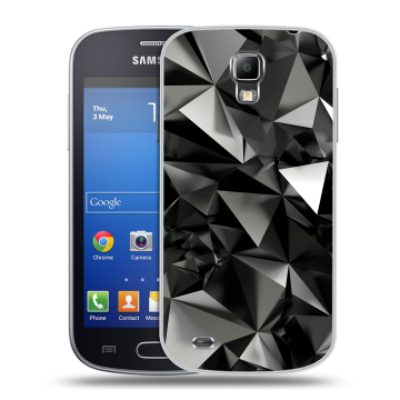Пластиковый чехол на Samsung Galaxy S4 Active с принтом Черные кристаллы Пластиковый чехол на Samsung Galaxy S4 Active с принтом Черные кристаллы