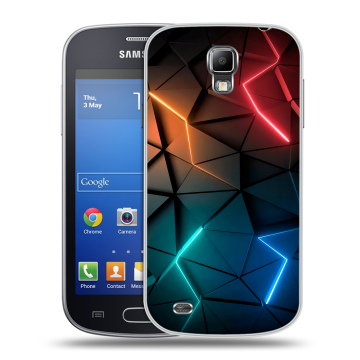 Пластиковый чехол на Samsung Galaxy S4 Active с принтом Абстракция неон Пластиковый чехол на Samsung Galaxy S4 Active с принтом Абстракция неон