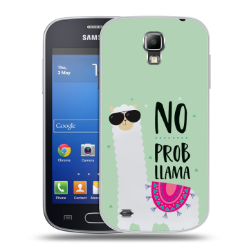 Пластиковый чехол на Samsung Galaxy S4 Active с принтом Лама Пластиковый чехол на Samsung Galaxy S4 Active с принтом Лама
