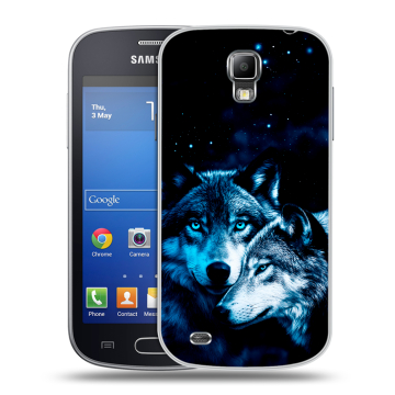 Пластиковый чехол на Samsung Galaxy S4 Active с принтом Волки Пластиковый чехол на Samsung Galaxy S4 Active с принтом Волки