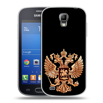Пластиковый чехол на Samsung Galaxy S4 Active с принтом Герб России золотой Пластиковый чехол на Samsung Galaxy S4 Active с принтом Герб России золотой
