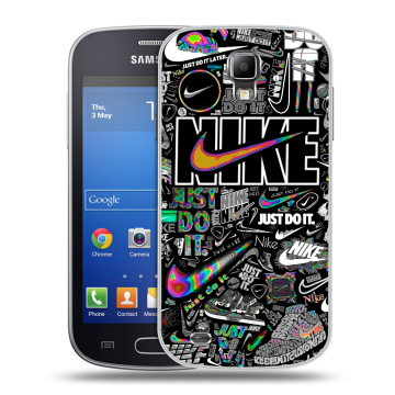 Пластиковый чехол на Samsung Galaxy S4 Active с принтом Найк Пластиковый чехол на Samsung Galaxy S4 Active с принтом Найк
