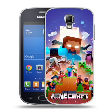 Пластиковый чехол на Samsung Galaxy S4 Active с принтом Майнкрафт Minecraft Пластиковый чехол на Samsung Galaxy S4 Active с принтом Майнкрафт Minecraft