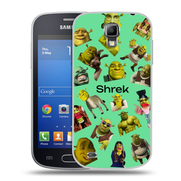 Пластиковый чехол на Samsung Galaxy S4 Active с принтом Шрек Shrek