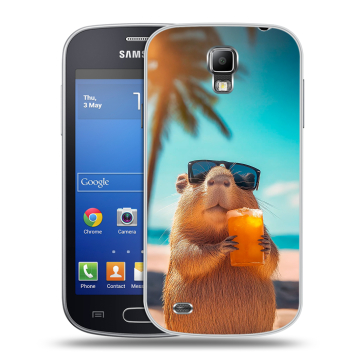Пластиковый чехол на Samsung Galaxy S4 Active с принтом Капибара Пластиковый чехол на Samsung Galaxy S4 Active с принтом Капибара