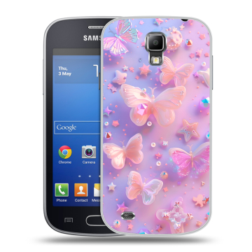 Пластиковый чехол на Samsung Galaxy S4 Active с принтом Бабочки Пластиковый чехол на Samsung Galaxy S4 Active с принтом Бабочки