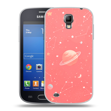 Пластиковый чехол на Samsung Galaxy S4 Active с принтом Розовый космос